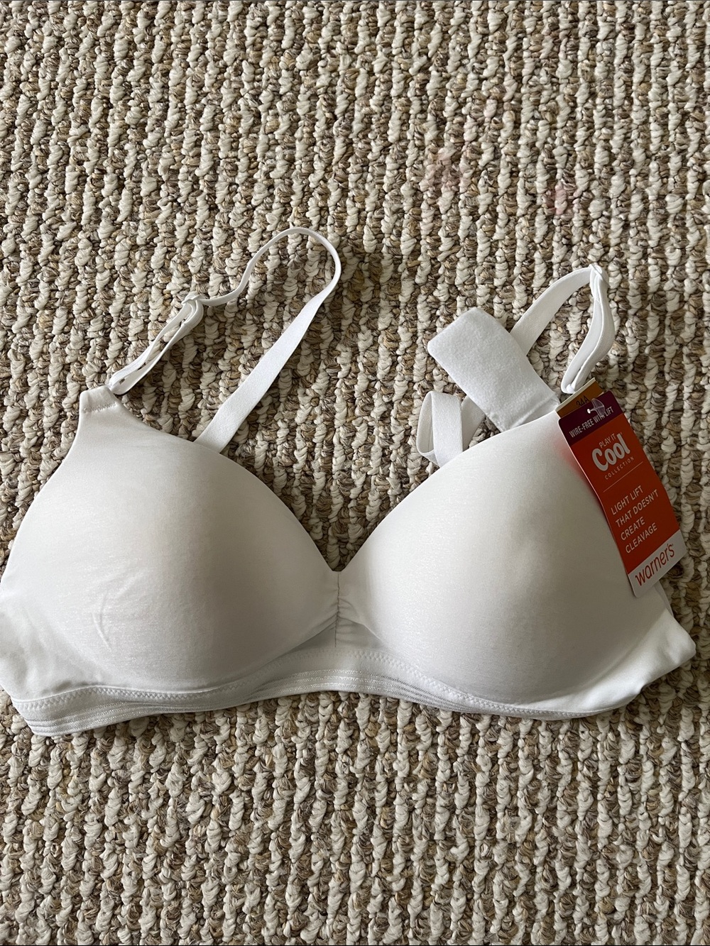 Warner's White Lightly Lined T-Shirt Bra 36A